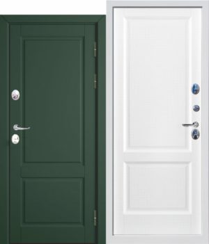 Входная дверь c ТЕРМОРАЗРЫВОМ 12,5 см ISOTERMA Эмаль ral 6020/9003