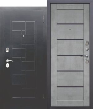 Входная металлическая дверь ГАРДА Серебро Царга Бетон серый