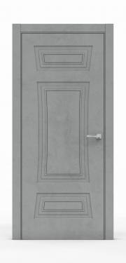 Классическая межкомнатная дверь - Бетон Темный 3803